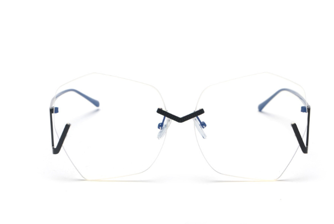 flat lens polygonal sunglasses
