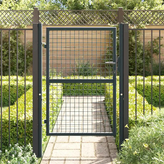 Galvanized Mesh Garden Gate