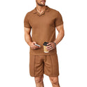 Waffle style casual sport men's suit