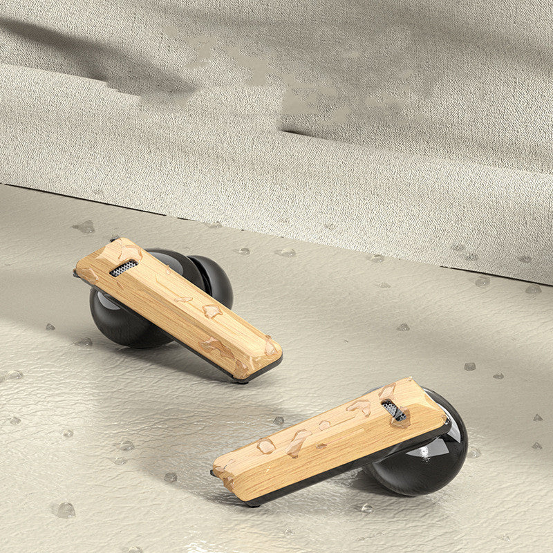 Wood Grain Wireless Sports Headphones