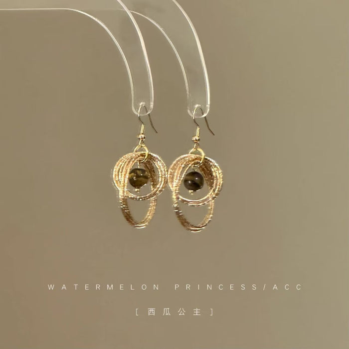 2026 Hot Sale Golden Tiger's Eye Earrings, Elegant & Unique Women's Jewelry