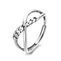 Vintage Old S Pattern Cross Ring