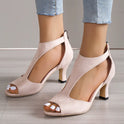 Back Zipper Outdoor Sandals