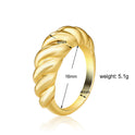 Real Gold Plating Twist Ins Ring