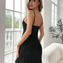 Womens Ribbed Camisole Nightdress, Spicy And Alluring, With Delicate Lace
