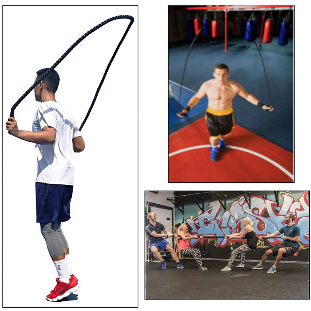 Rope Battle Skipping Ropes Power Training Fitness Home Gym Equipment