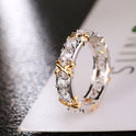 Women's Gold Plated Zircon Ring