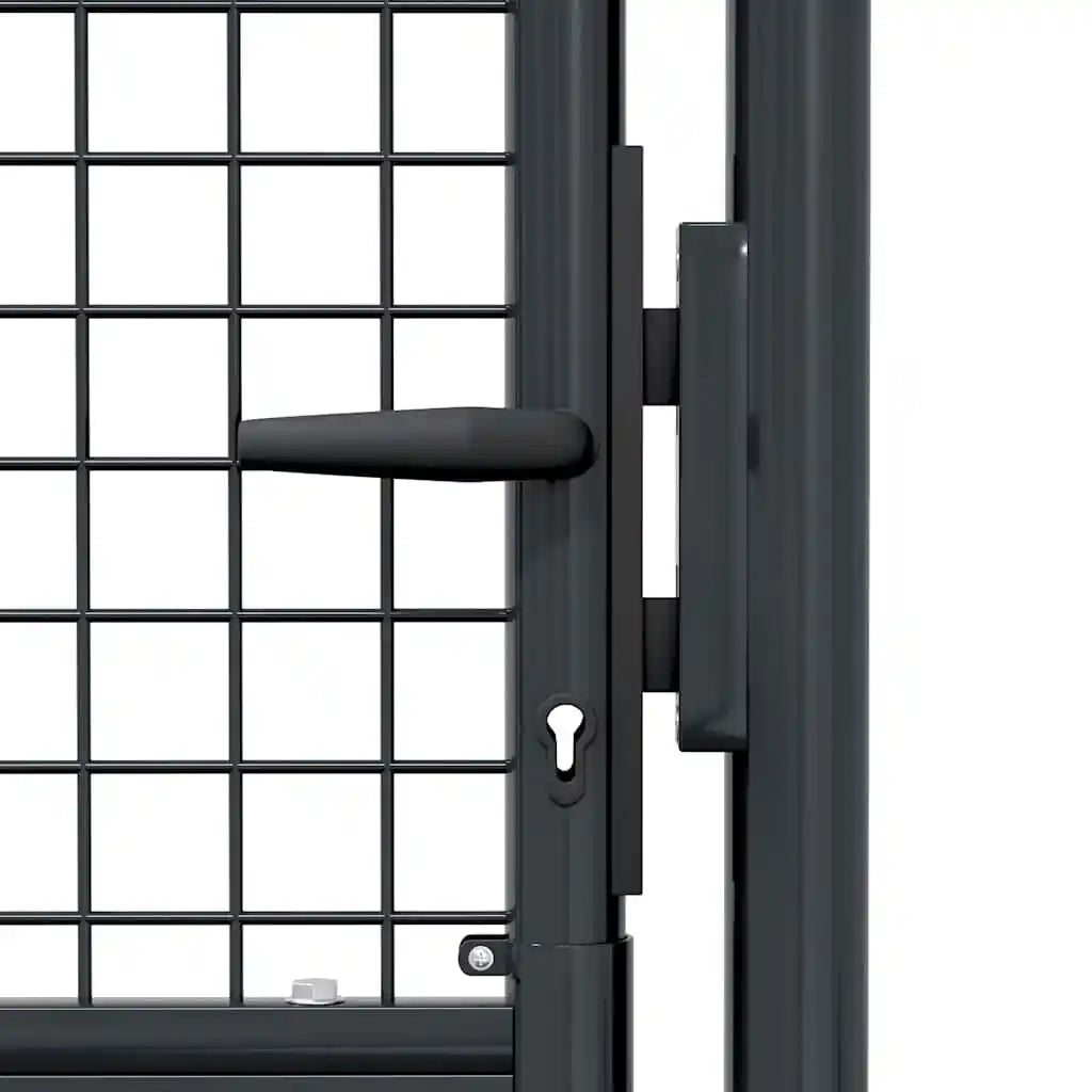 Galvanized Mesh Garden Gate