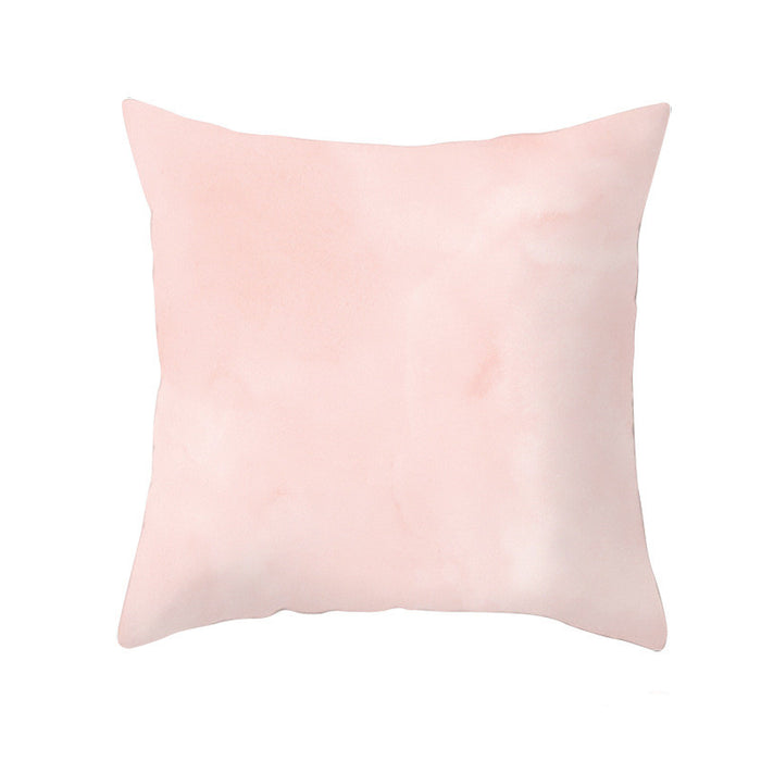 Blush Pink Peach Skin Cushion Cover Geometric Bronzing 45x45cm