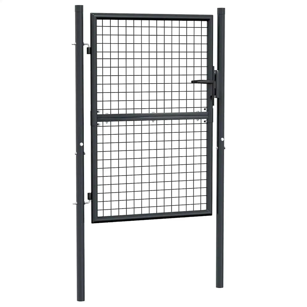 Galvanized Mesh Garden Gate