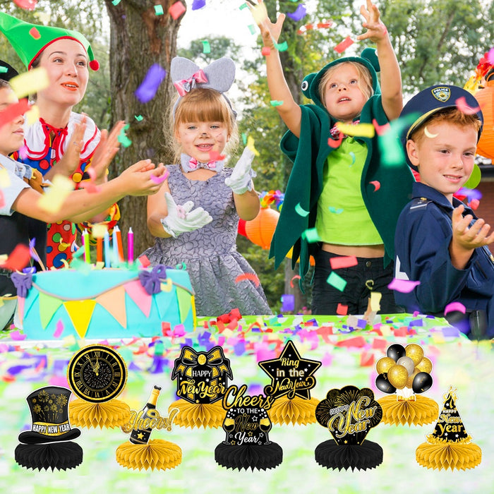 New Year Honeycomb Decoration Happy New Year
