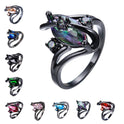 Black Gold Diamond Ring
