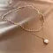 Fashion Jewelry Women's Pearl Tassel Pendant Double-layer Necklace Gold Pearl Necklace For Women