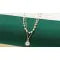 Fashion Jewelry Women's Pearl Tassel Pendant Double-layer Necklace Gold Pearl Necklace For Women