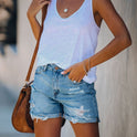 Women's Slim Denim Shorts