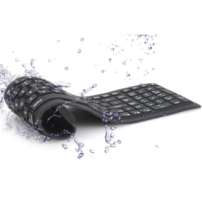 Foldable silicone keyboard