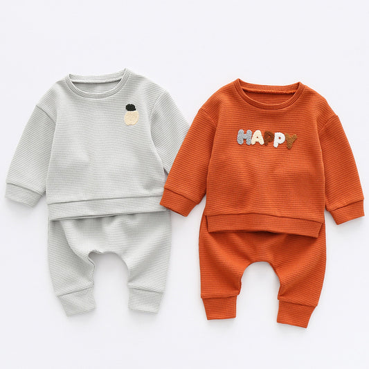 Simple Waffle Top Trousers
