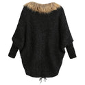 The bat sleeve cardigan collars sweater