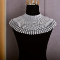 Handmade Pearl Necklace Shawl
