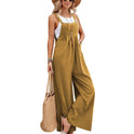Women Long Bib Jumpsuits With Pockets
