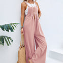 Women Long Bib Jumpsuits With Pockets