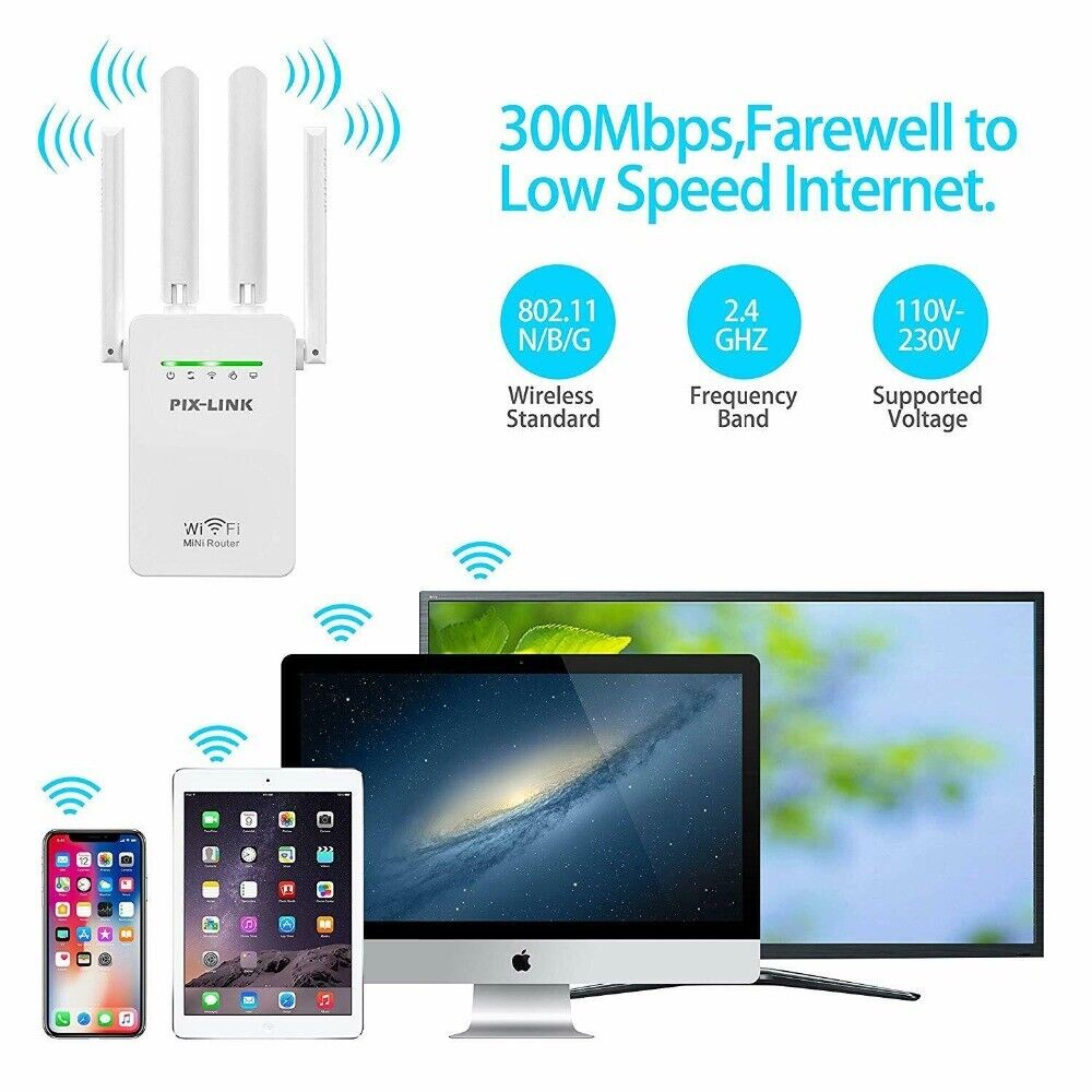 Extends Wi-Fi range up to 50 M