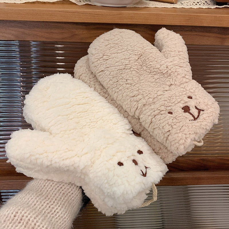 Warm Thick Cartoon Plush Gloves